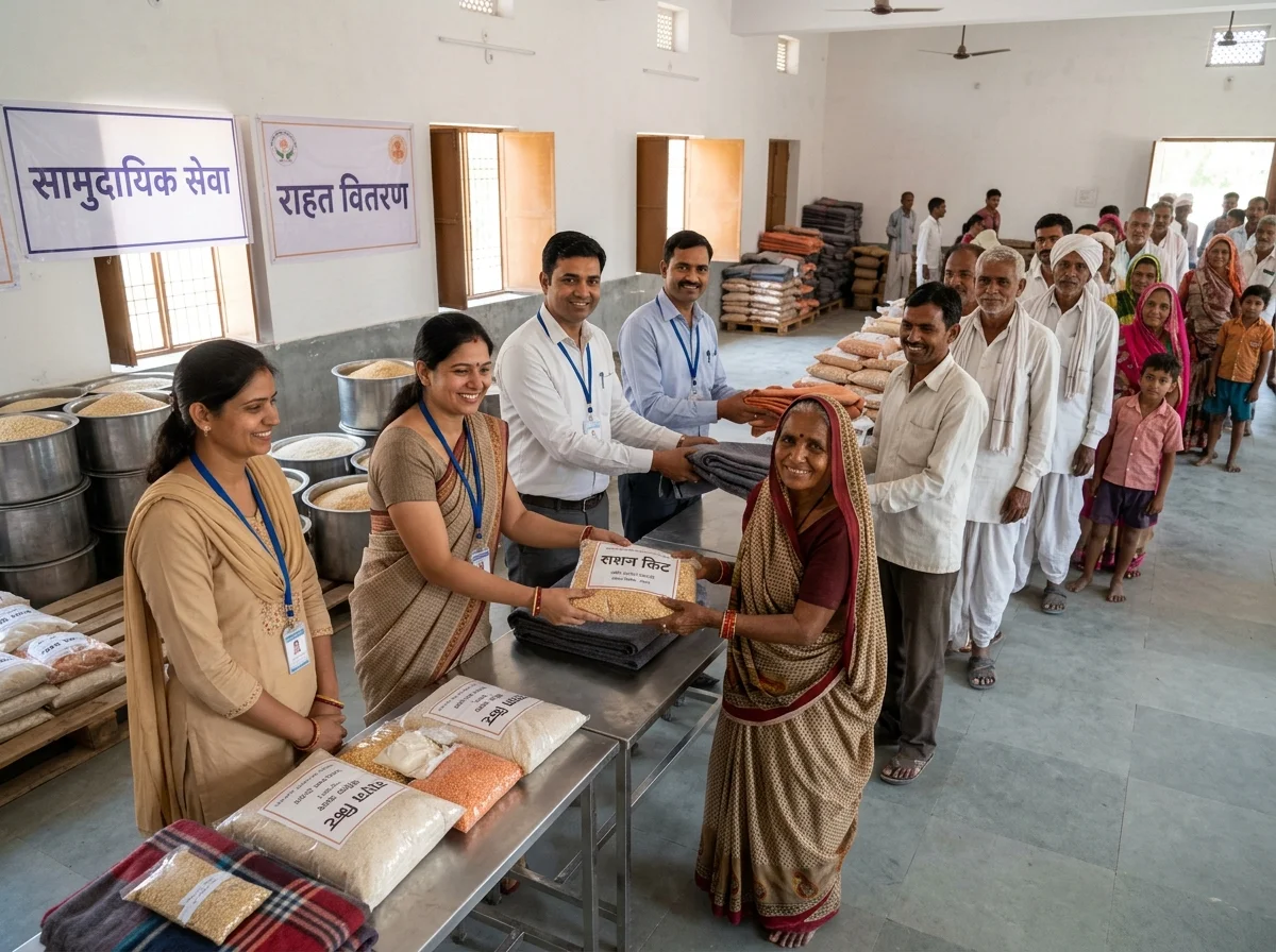 Community Annadaan & Blanket Distribution